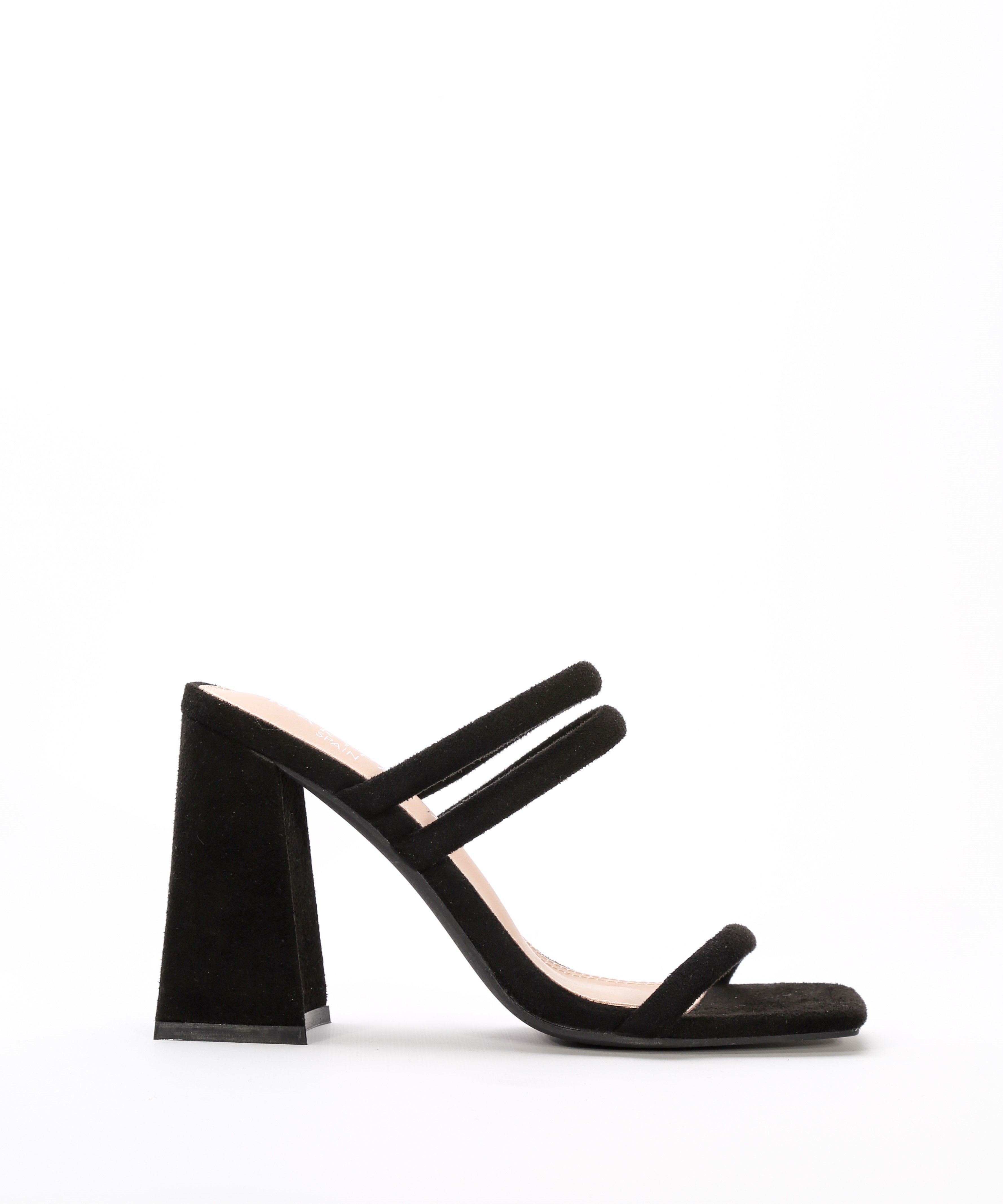 Sandalias tacón tiras tubulares